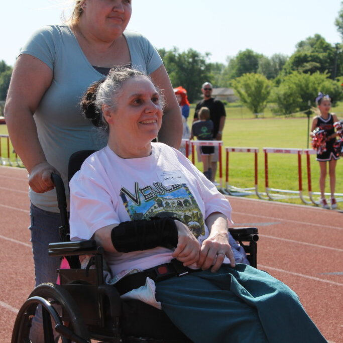 Client-wheelchair-track